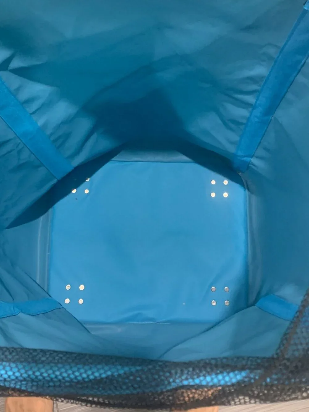 Large Blue Fabric Laundry Hampers - 24x16x13 Collapsible Storage Bin